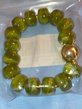 Green Chunky Bracelet